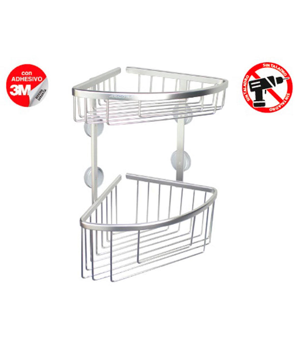 ARCOBAÑ 00RDIAD ICEBERG Rinconera Doble Con Adhesivo