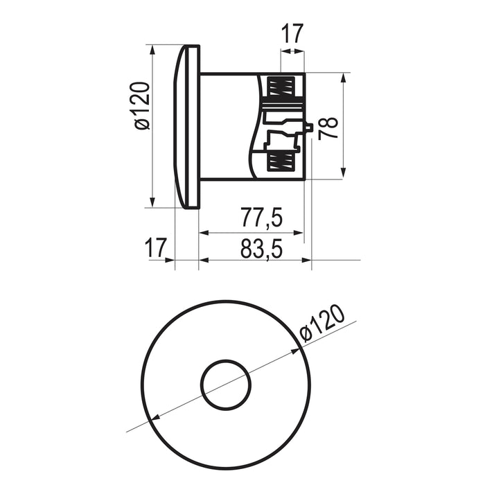 PRESTO 79651 Domo Touch UE Cromo