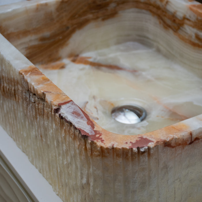 FORZINI FZ-LG-ONX-114 PORTUNUS Lavabo de ónix Verde claro