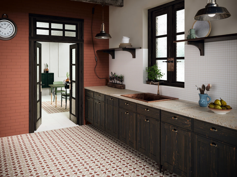 DUNE FLAT GARNET MATT 7.5x30 Azulejo Pasta Blanca
