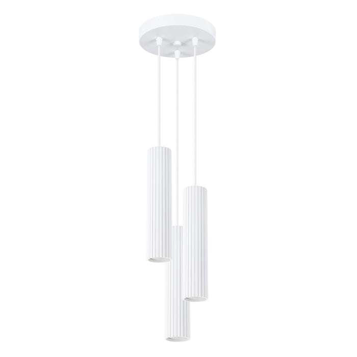 SOLLUX SL.1538 KARBON Lámpara Colgante 3p Blanca