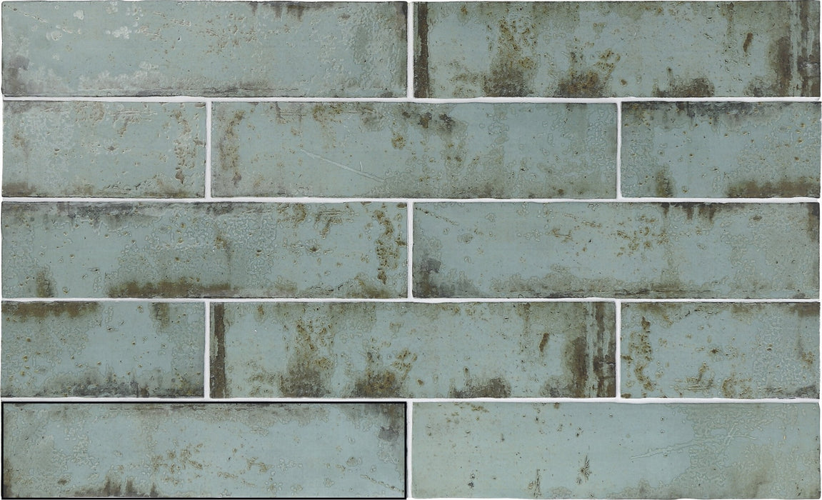APE A031761 GRUNGE AQUA Azulejo 7,5X30
