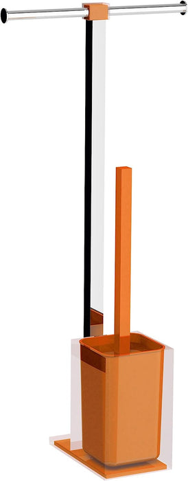 GEDY RA326700000 RAINBOW Columna Portarrollo+Escobillero Naranja