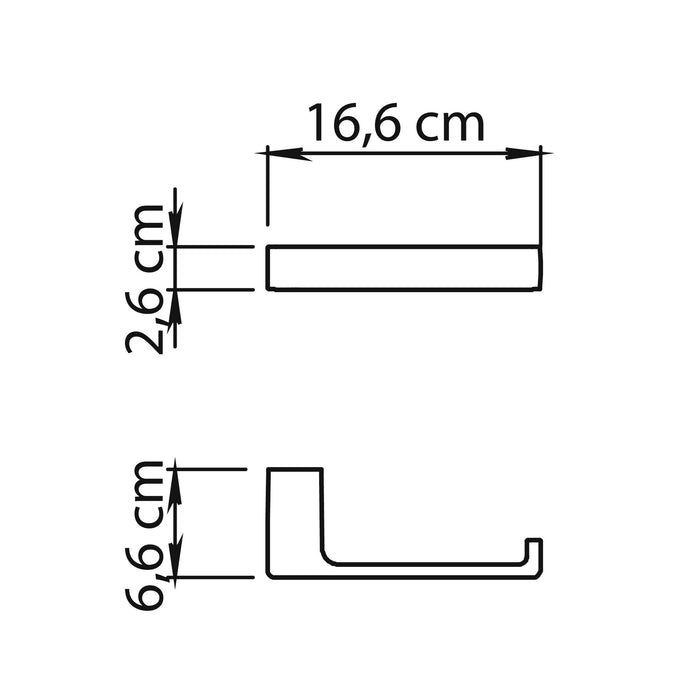 GEDY PI248800000 PIRENEI Matte Gold Toilet Paper Holder