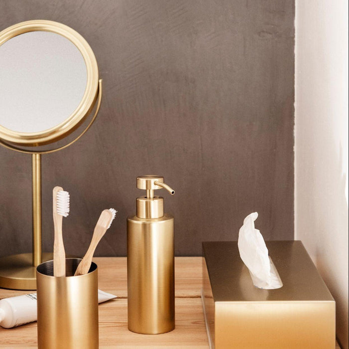 ANDREA HOUSE BA69326 Golden Stainless Steel Tissue Holder