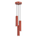 SOLLUX SL.3199 Lámpara Colgante Rayo 3P Ocre Rojo