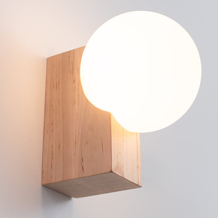 SOLLUX SL.1682 Aplique BULBO madera natural madera natural/blanco