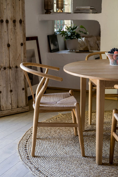 ANDREA HOUSE MU70002 SALMA Elm Wood and Paper Cord Chair