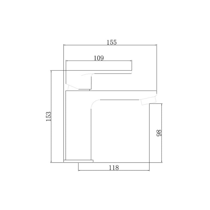 ARCOBAÑ 62LACU ACUARIO Grifo Monomando Lavabo Cromo