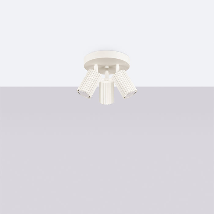 SOLLUX SL.1601 KARBON Lámpara De Techo 3p Beige