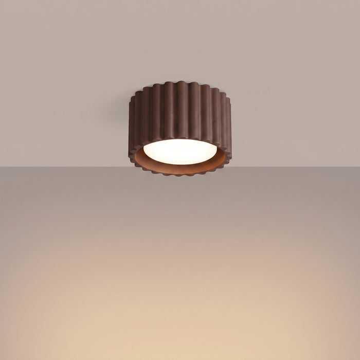 SOLLUX SL.2426 Plafón AURA 1 marrón Gx53