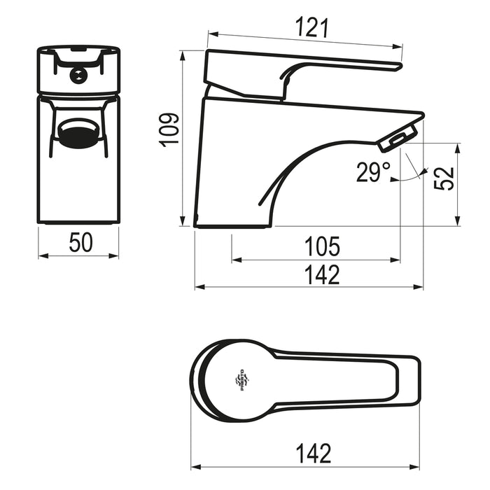 PRESTO 715500E Ingo plus lavabo Cromo