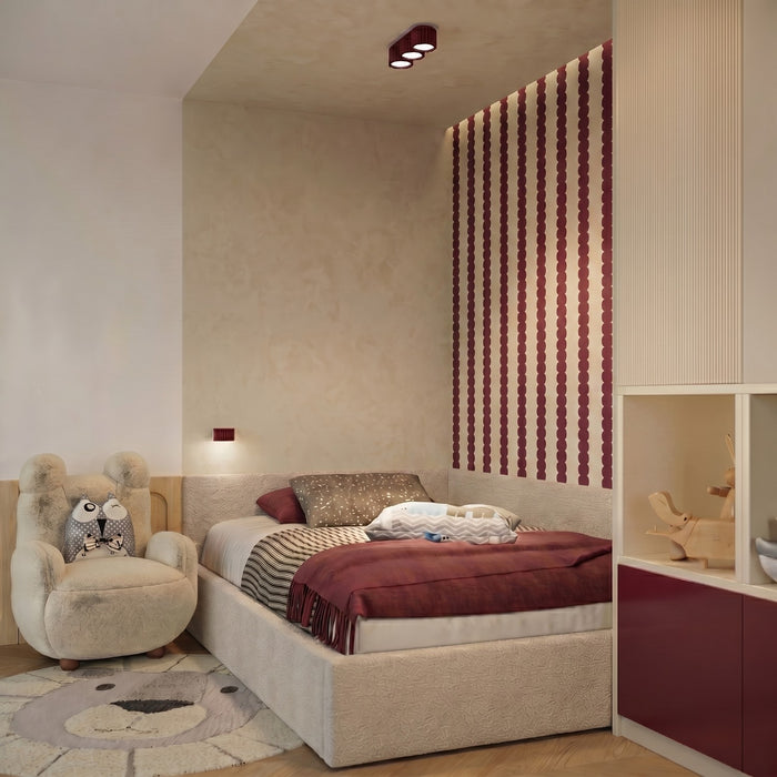 SOLLUX SL.2620 Aplique de pared AURA burdeos Gx53