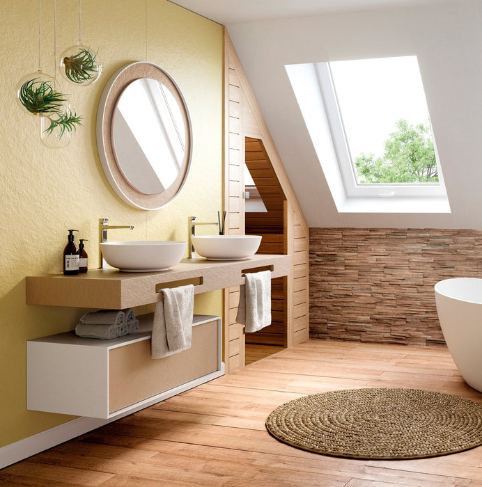 ACQUABELLA 53022964 VARS CIRCLE Sink Above Counter 40 Matte White