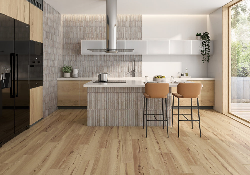 LA PLATERA BRICK RAKU GREY 35x35 Azulejo Pasta Blanca