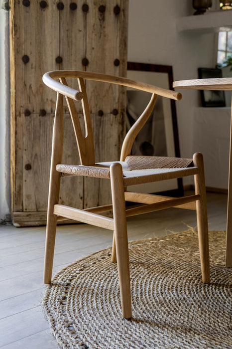 ANDREA HOUSE MU70002 SALMA Elm Wood and Paper Cord Chair