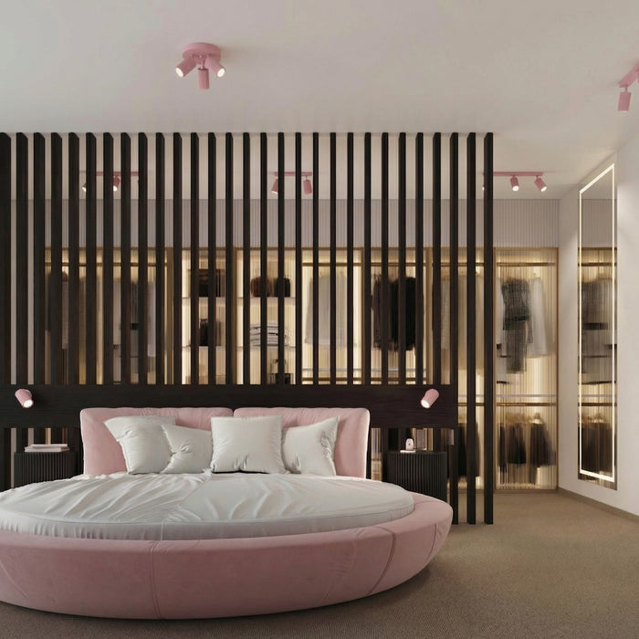 SOLLUX SL.1933 Aplique de pared KARBON rosa con interruptor