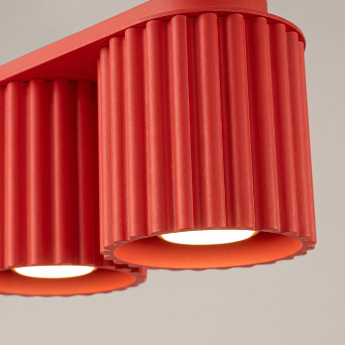 SOLLUX SL.2419 Plafón AURA 2 rojo GU10