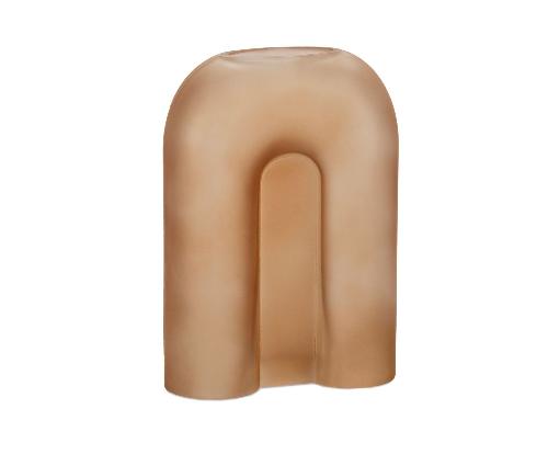 ANDREA HOUSE CR22068 Florero Rainbow Vid.Marrón 18X8X25