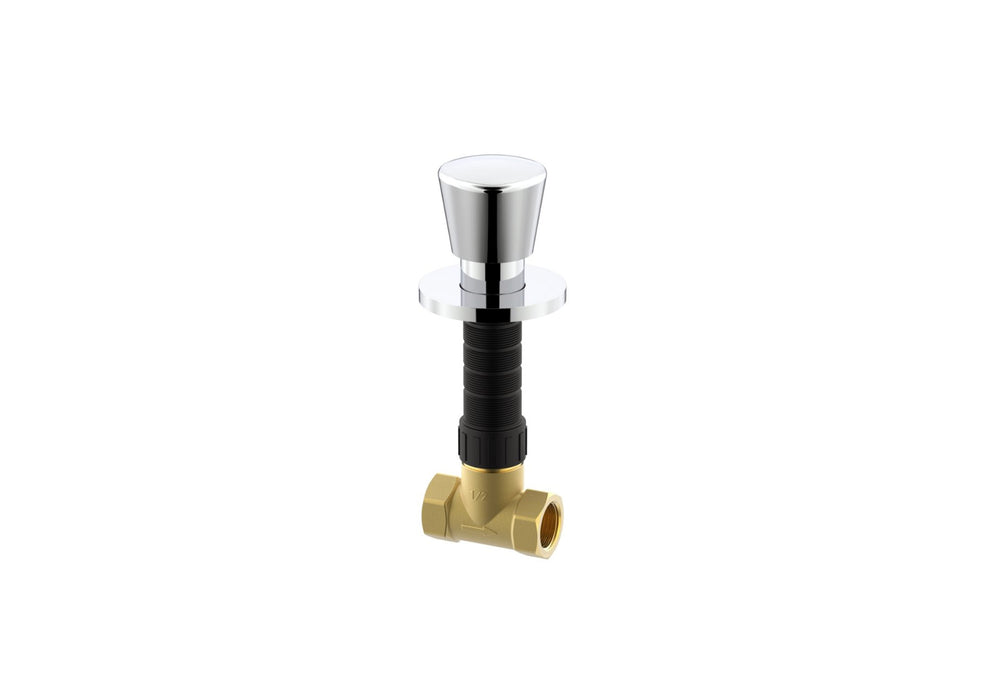 ROCA A525168500 AQUA Round Válvula Empotrable 1/2”-1/2” Válvula Cerámica Cromo