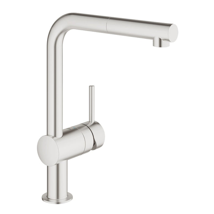 GROHE 32 168 DC0 MINTA Grifo Fregadero Extraible Recto Acero Satinado