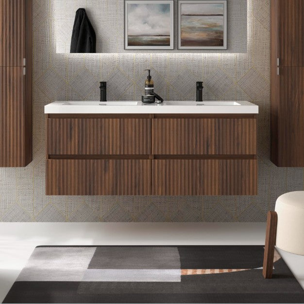 SALGAR 121751 KIRA Mueble+Lavabo TOSCANA 140cm Nogal