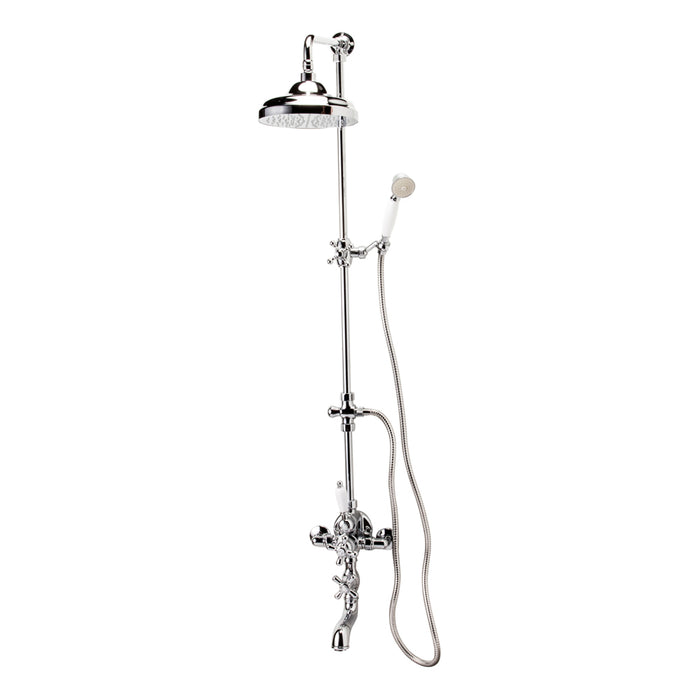 PRESTO 40041340 Retro columna baño-ducha termostática Bronce envejecido