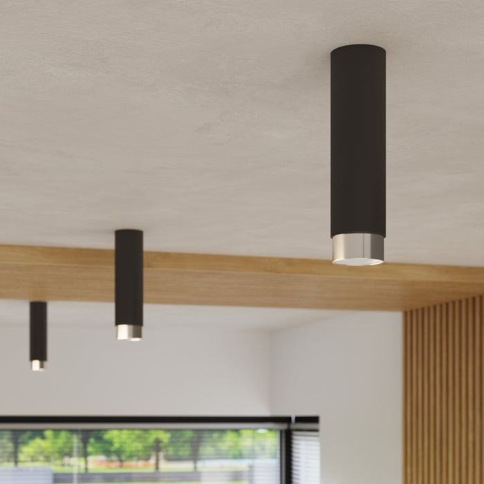 SOLLUX SL.1408 Lámpara de techo NERO 12,5 negro/cromo negro/cromo