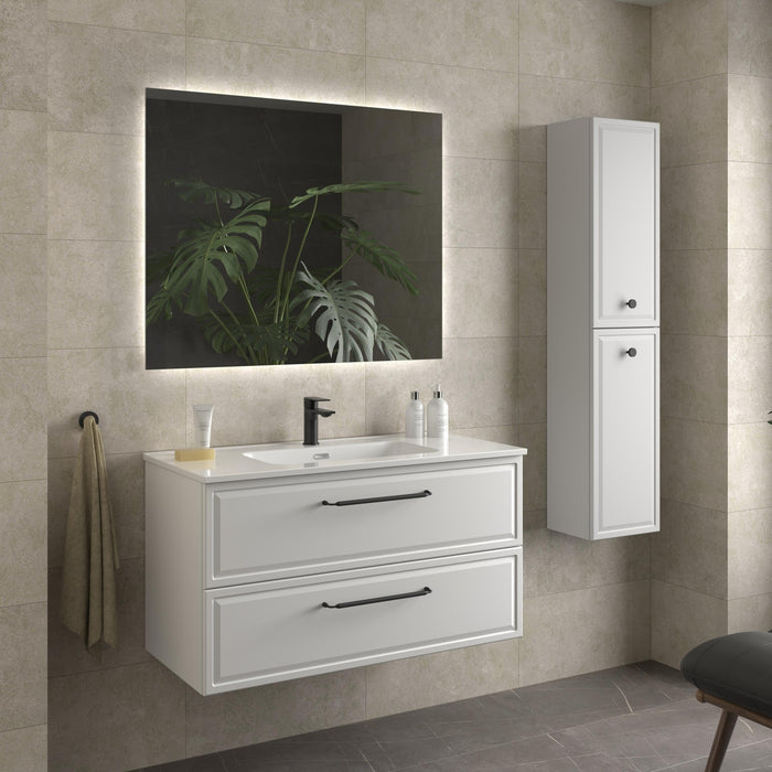 SALGAR RUNA Mueble+Lavabo IBON Color Blanco Mate