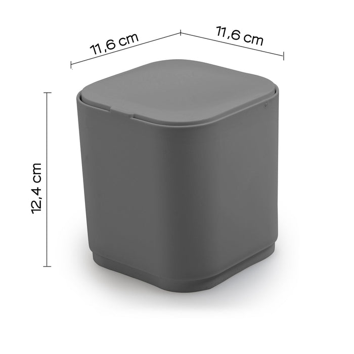 GEDY 63080800300 SEVENTY Papelera De Mesa Con tapa Gris