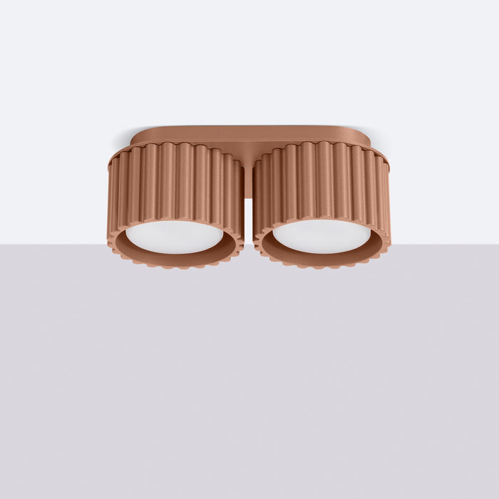 SOLLUX SL.1808 AURA Lámpara De Techo 2 Moca Gx53