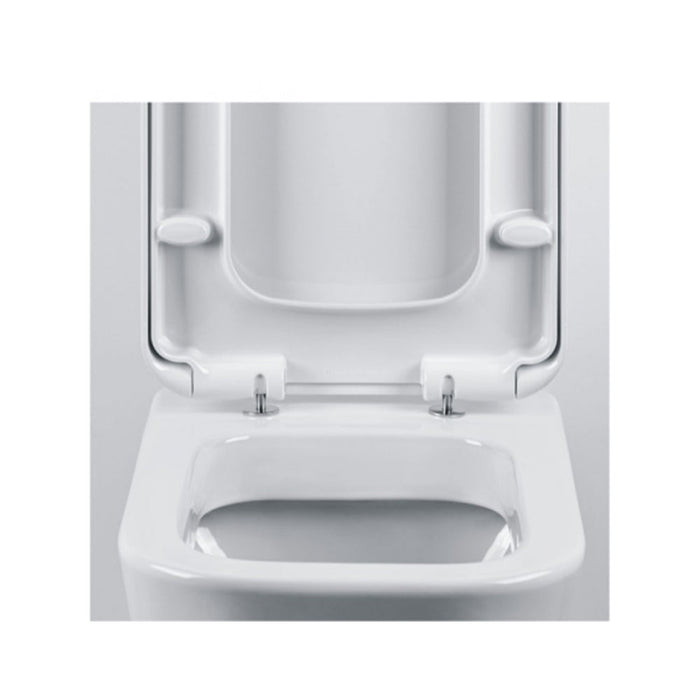 UNISAN 23431 LOOK Tapa Asiento Caída Amortiguada Blanco