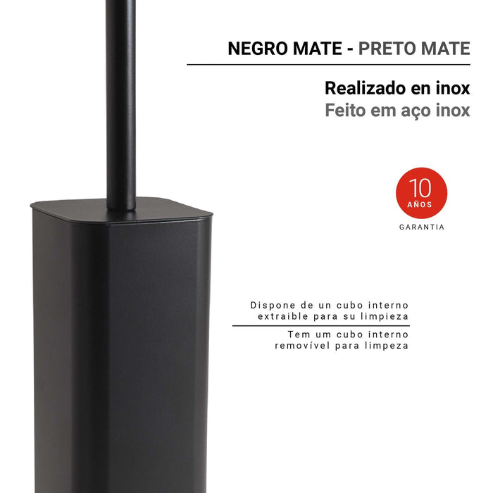 GEDY 13341400000 JACK Escobillero Negro Mate