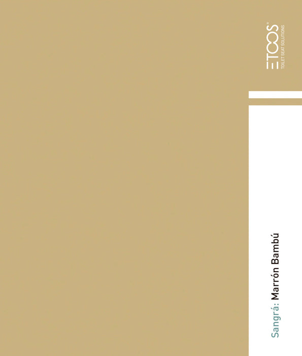 ETOOS 02052037 DOMO Tapa WC Sangrá Color Marrón Bambú