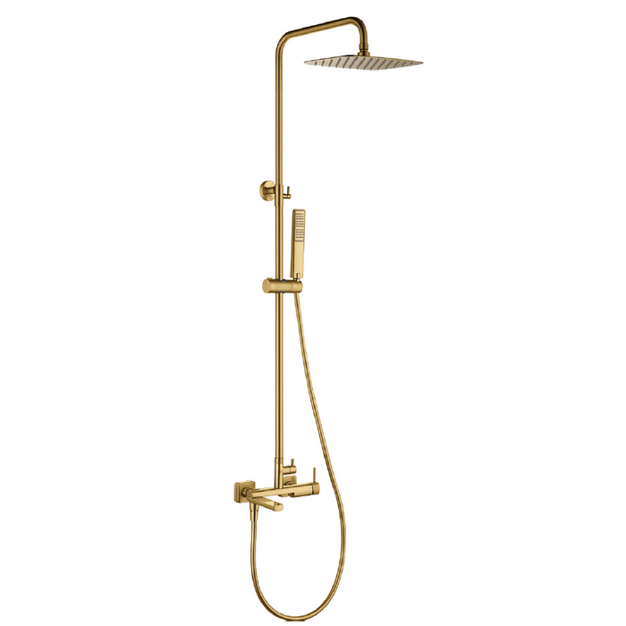 IMEX BDF065/OC FIRENZE-SASSARI Monomando Conjunto Ducha Oro Cepillado