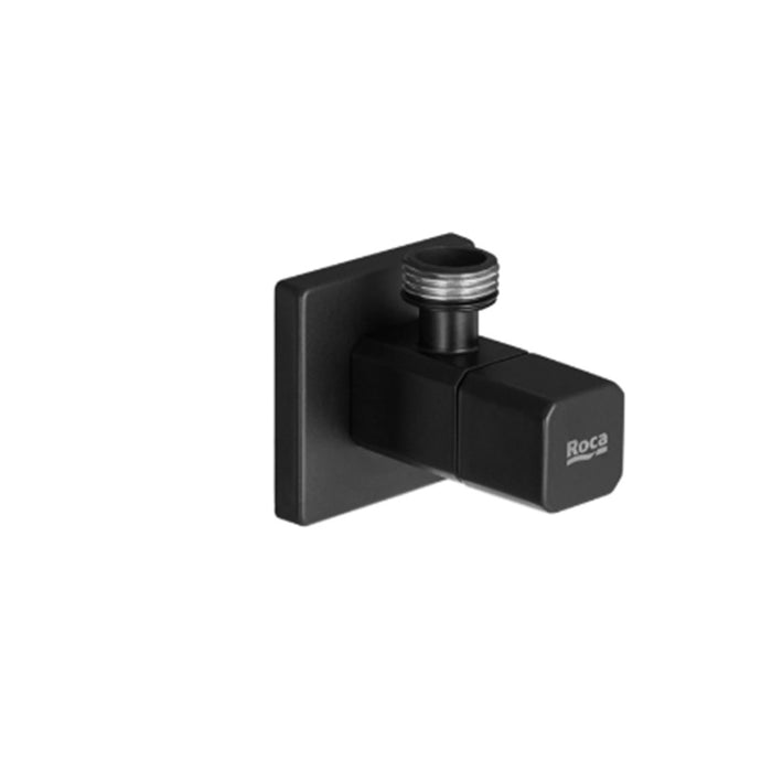 ROCA A5251707NB AQUA Square Llave de Corte 1/2" 1/2" Válvula Cerámica Negro Mate