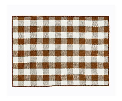 ANDREA HOUSE MS22043 S/2 Individual Vichy Marrón 35X50