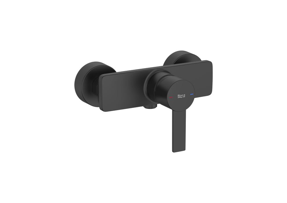 ROCA A5A215FNB0 TARGA Grifo Monomando Ducha Negro Mate
