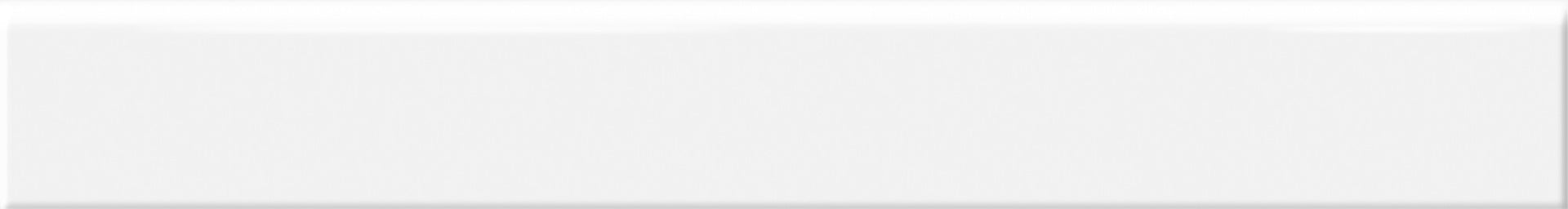 RIBESALBES White Matte Baseboard 8x60 White Paste