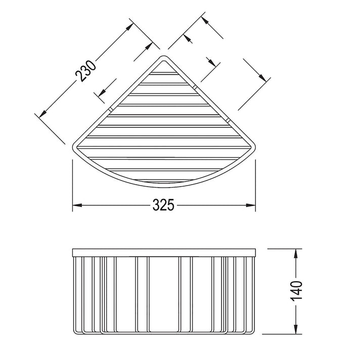 LLAVISAN L139584 Portagel Acero Inox. Esquina Alisio Gun Metal