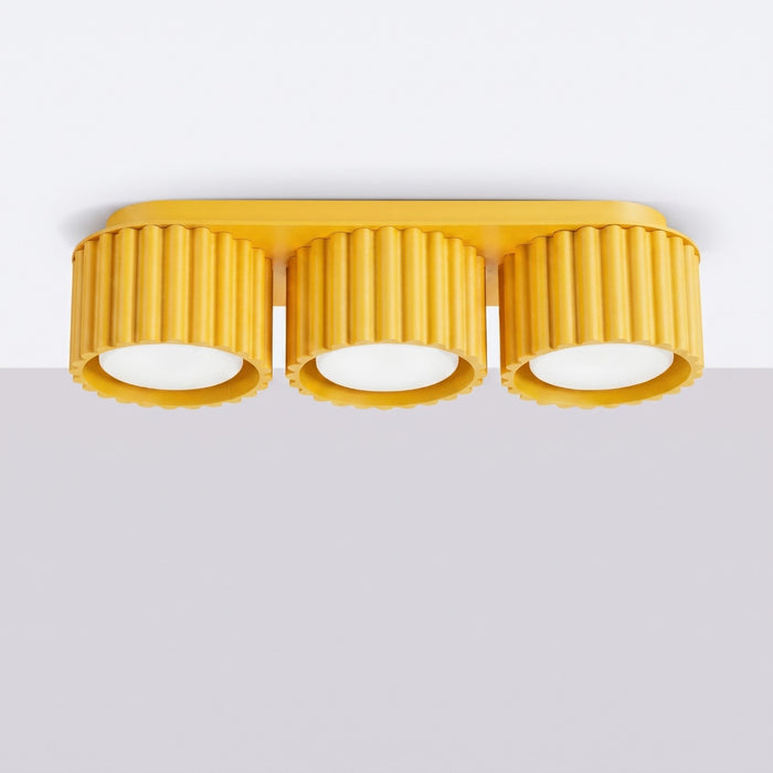 SOLLUX SL.2640 Plafón AURA 3 amarillo Gx53