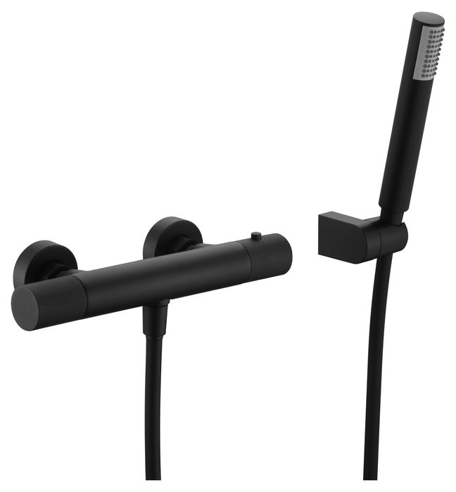 IMEX BTD038-5NG LINE Matte Black Thermostatic Shower Faucet