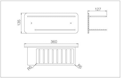 IMEX ADI011 IMAN Jabonera Frontal Cromo