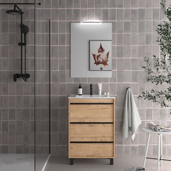 SALGAR ATTILA Conjunto Mueble Completo 3 Cajones Roble África