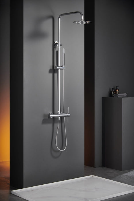 IMEX BDM039 MONZA Conjunto Grifo Monomando de Ducha Telescópico Cromo