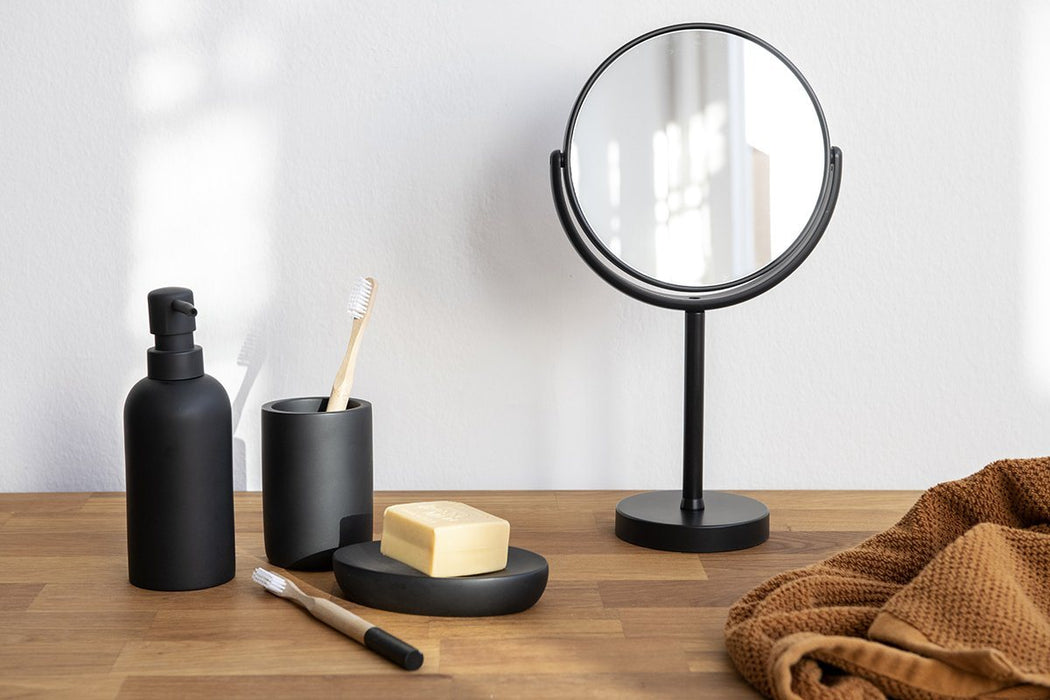 ANDREA HOUSE BA67053 Dispensador Polirresina Negro Mate