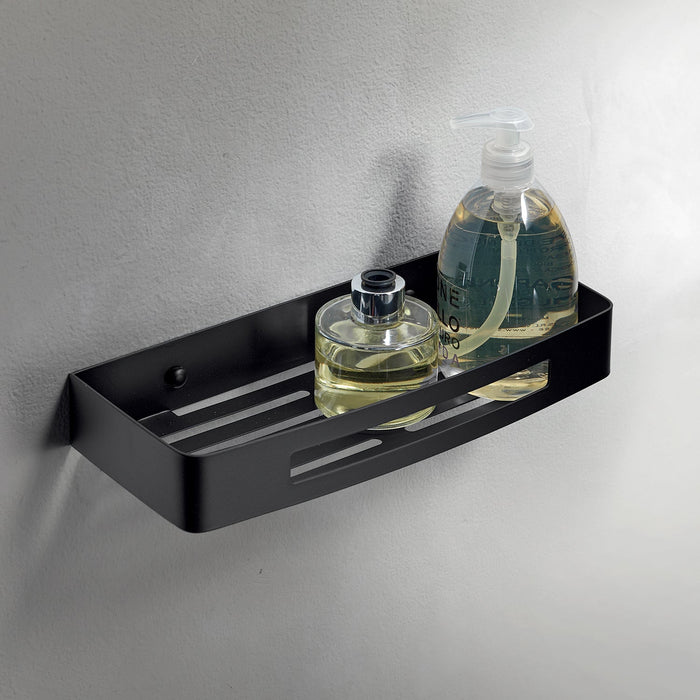 GEDY 24171400000 NERVA Matte Black Rectangular Storage Container