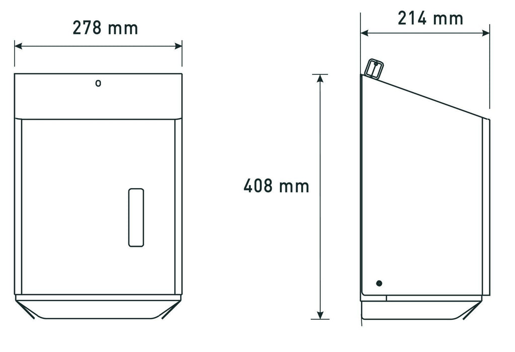 MEDICLINICS DT0201CS Dispensador Papel Satinado Acero Inox