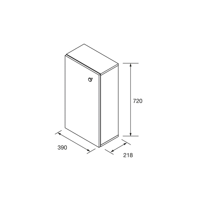 SALGAR 106583 MARVILLE Módulo sin Lavabo 1 Puerta Color Roble África