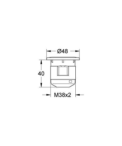 GROHE 37 115 PI0 Tapón Válvula de Descarga De 40mm
